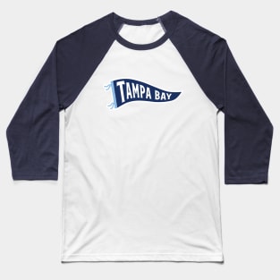 Tampa Bay Pennant - White Baseball T-Shirt